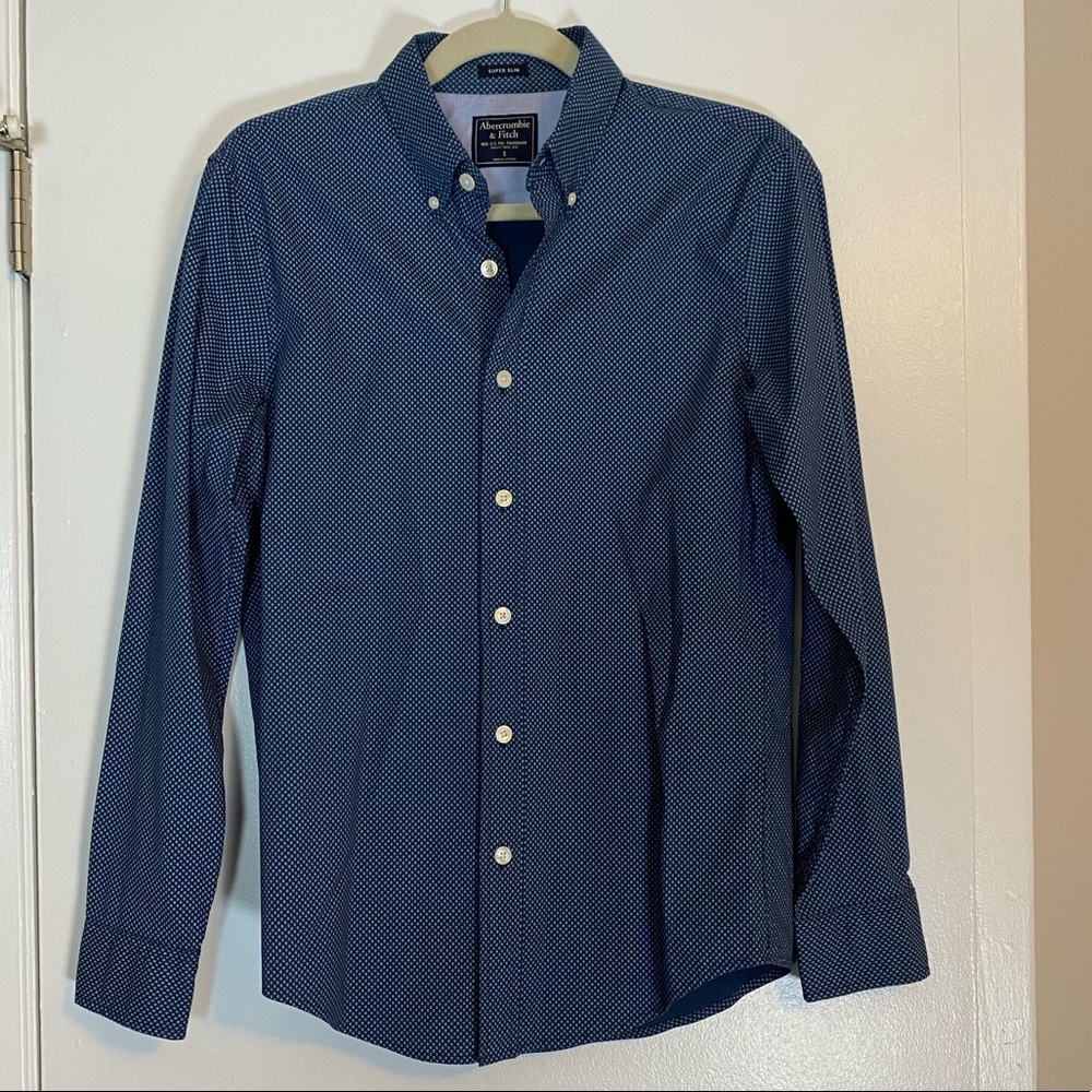 Abercrombie & Fitch Men’s Blue Dress Shirt
